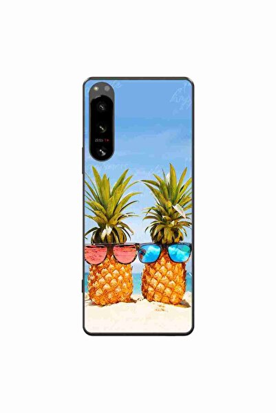 OEM Husa compatibila cu Sony Xperia 5 IV Silicon Gel Tpu Model Beach Pinneaples