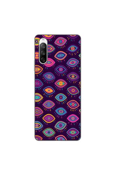 OEM Husa compatibila cu Sony Xperia 10 III Silicon Gel Tpu Model Tribal Eyes