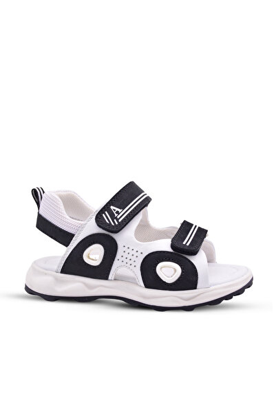 kids A more Flow Boys' Double Velcro White Color Sandals