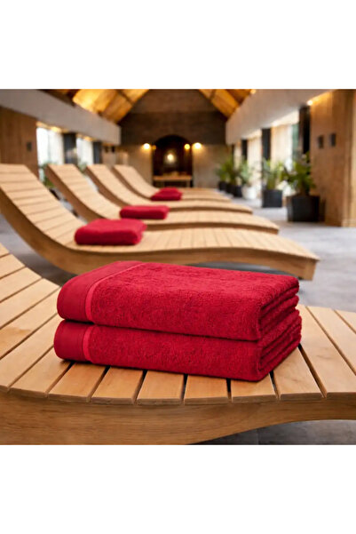 Horecatex FARO Beach Towel | 580 GSM | Bordeaux Cotton | 100×150 cm