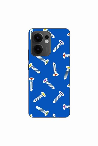 OEM Калъф, съвместим с Oppo Reno13 F, силиконов гел TPU модел, с шарка на вин...
