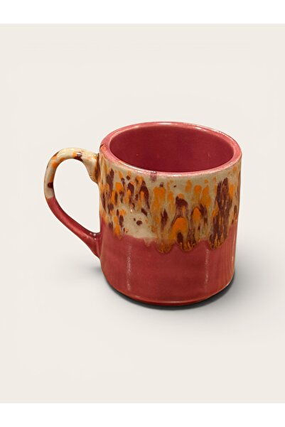 Macik Art Studio MACİK SERAMİK DESENLİ STONEWARE TEKLİ KUPA