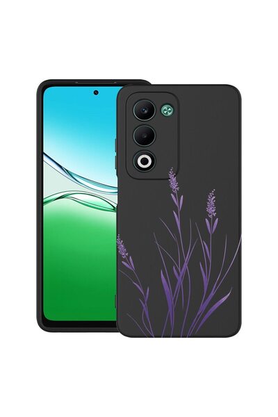 bestcase Ултра тънък TPU калъф, съвместим с OPPO A5, Флорален - Минималистиче...