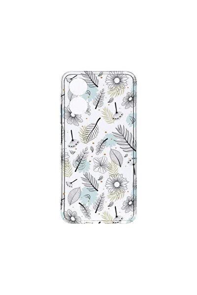 bestcase Διαφανής Θήκη Σιλικόνης 2MM, Συμβατή με OPPO A17, Λουλούδια, Αντικρα...