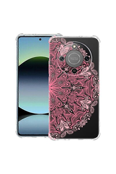 bestcase Αντικραδασμική Θήκη 1.5mm Συμβατή με Honor Magic8 Lite, με Ροζ Σχέδι...