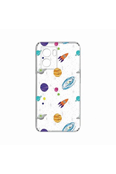 bestcase 2ММ тънък силиконов калъф, съвместим с OPPO A77s, с мотиви Вселена, ...