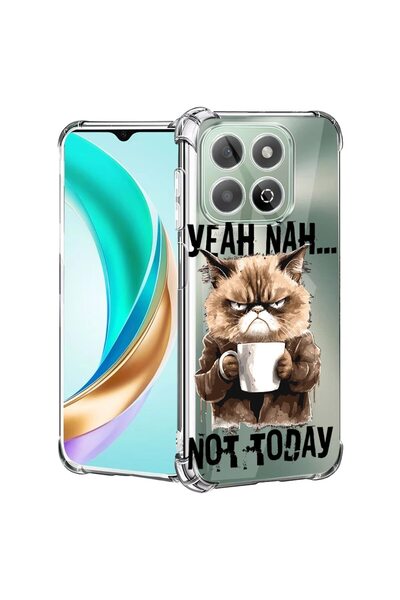bestcase Husă pentru Honor X7d / 400 Smart cu design „Not Today”, anti-șoc, c...