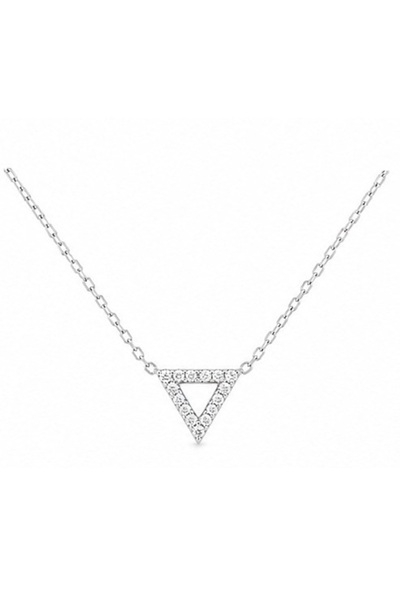 Delagos Colier din argint 925 cu zirconiu, placat cu rodiu