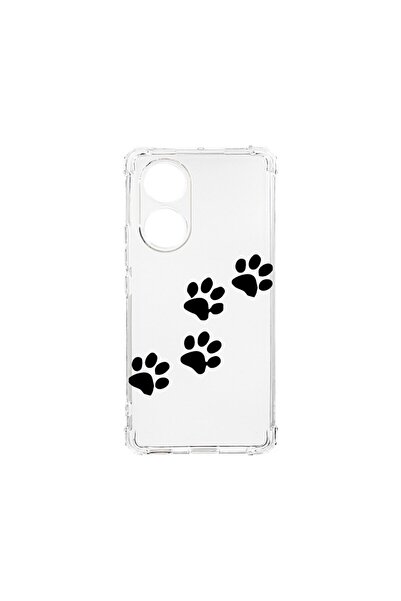 bestcase Husa Antișoc 1.5MM, compatibilă cu OPPO A38, Paw Prints, Tehnologie ...