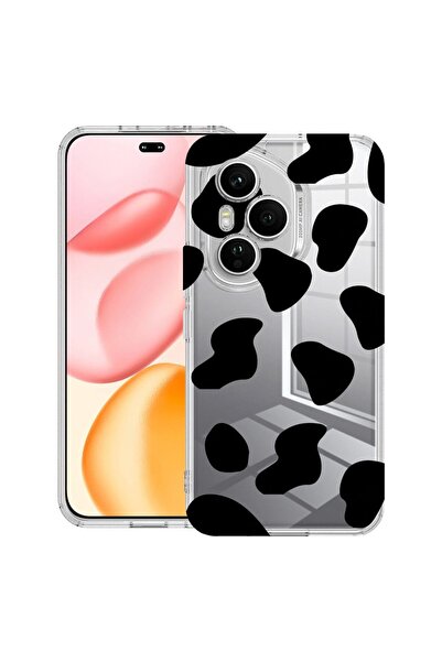 bestcase ¬Æ Husa Clear Silicon pentru Honor 400 Pro, Black Cow, 2036424 T 784