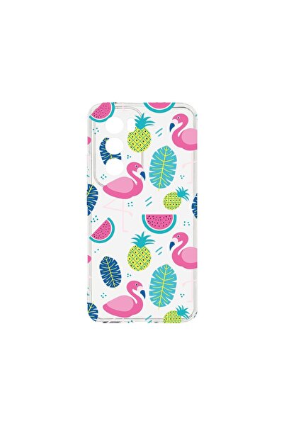 bestcase Διαφανής Θήκη Σιλικόνης 2MM, Συμβατή με OPPO Reno12 5G, Φλαμίνγκο, Α...