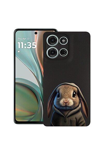 bestcase ¬Æ Husa pentru Motorola Moto G75, Sweet Rabbit, Slim Silicon 0.8MM, ...