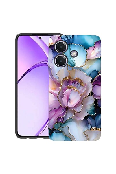 bestcase ¬Æ Husa TPU Ultra Slim Compatibila cu OPPO A40 / A40M / A60 5G, Flor...