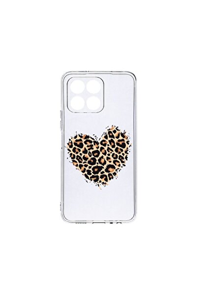 bestcase Husa BestCase¬Æ Clear Silicon, Compatibila Cu Honor X6, Leopard Hear...