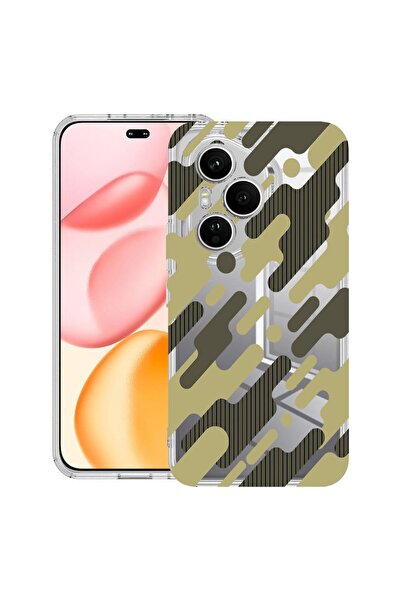 bestcase ¬Æ Husa Clear Silicon pentru Honor 400 Pro, Green Camouflage, 203642...