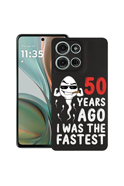 bestcase ¬Æ Husa Slim Silicon pentru Motorola Moto G15, 50 Years ago I Was th...