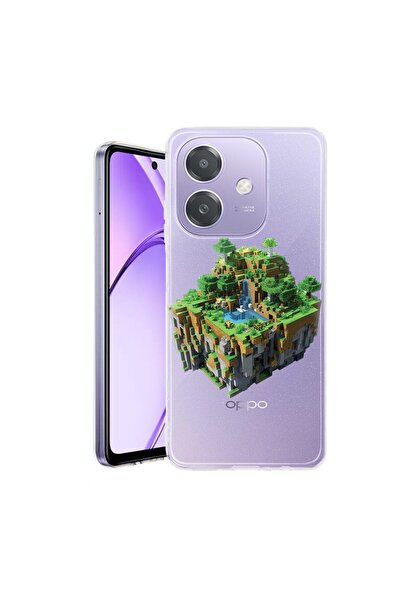bestcase Husa pentru OPPO A40 / A40M, BestCase¬Æ Clear Silicon 2MM, Minecarft...