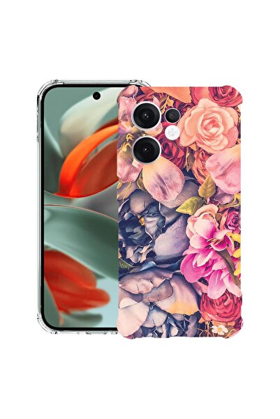 bestcase ¬Æ Husa compatibila OPPO Reno13 F 5G, Anti Shock 1.5MM, Floral, Prot...