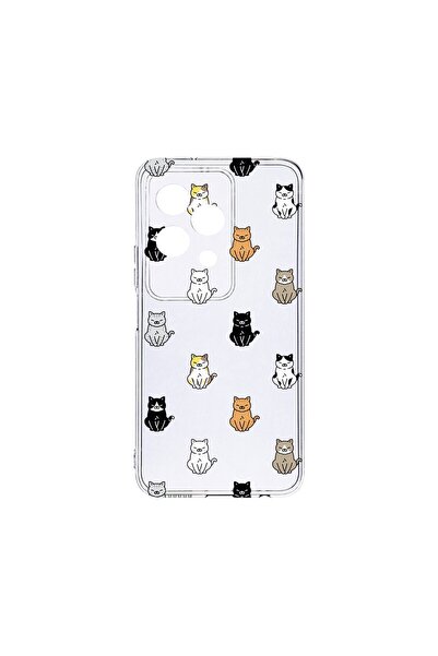 bestcase ¬Æ Husa Clear Silicon 2MM, Compatibila Cu Honor 200 Lite, Cat Patter...
