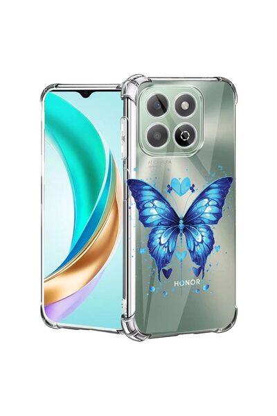 bestcase Θήκη συμβατή με Honor X8C, Αντικραδασμική 1.5MM, Μπλε Πεταλούδα, Προ...