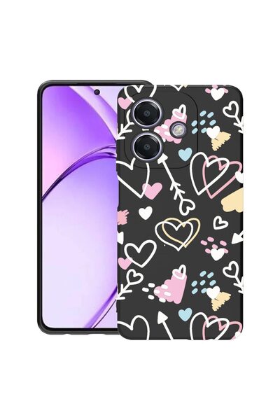 bestcase Θήκη για OPPO A60 5G / A40 / A40M, Σχέδιο με σύμβολα αγάπης, Λεπτή σ...