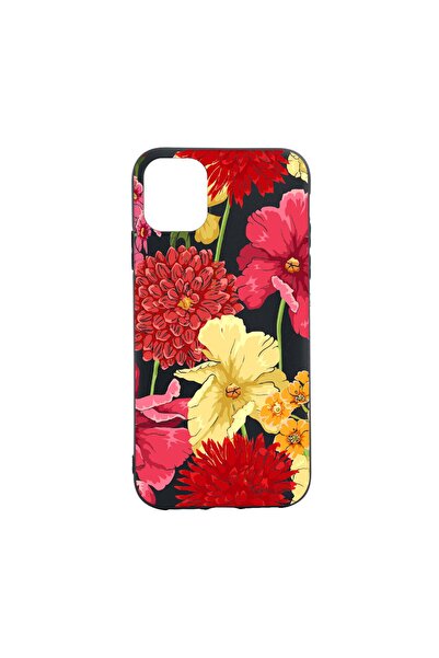 bestcase Husa Silicon Flowers Red Yellow, compatibila cu Xiaomi Mi 11 Lite 5G...