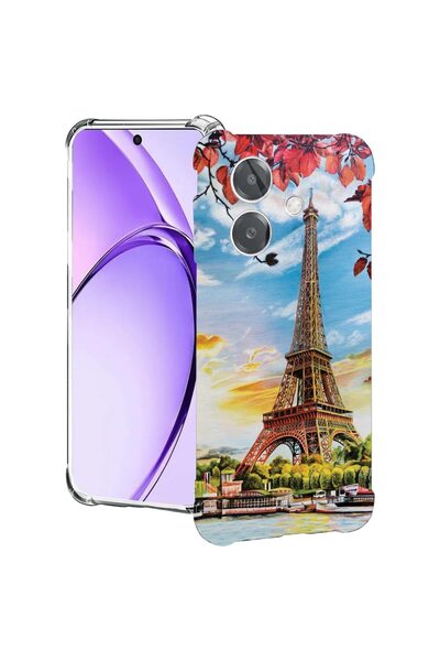 bestcase ¬Æ Husa pentru OPPO A60 5G / A40 / A40M, Anti Shock 1.5MM, Paris Eif...