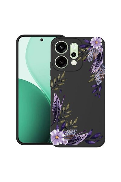 bestcase ¬Æ Husa TPU Ultra Slim Compatibila cu OPPO Reno14, Floral - Levander...