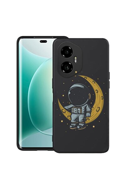 bestcase Θήκη για Honor 300 με σχέδιο Αστροναύτη στη Σελήνη, TPU Ματ Εξαιρετι...