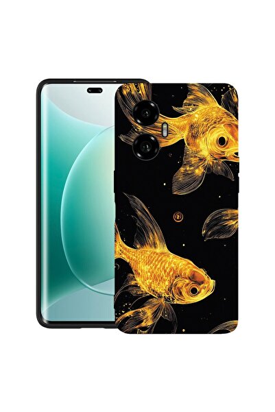 bestcase Θήκη για Honor 300 με σχέδιο χρυσών ψαριών, TPU Ματ Εξαιρετικά Λεπτή...