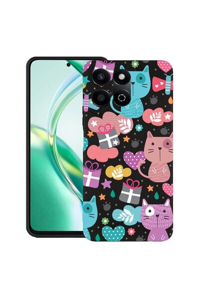 bestcase Θήκη για Honor 200 Smart, Λεπτή Σιλικόνη, Χαριτωμένο Γάτακο, Προστασ...