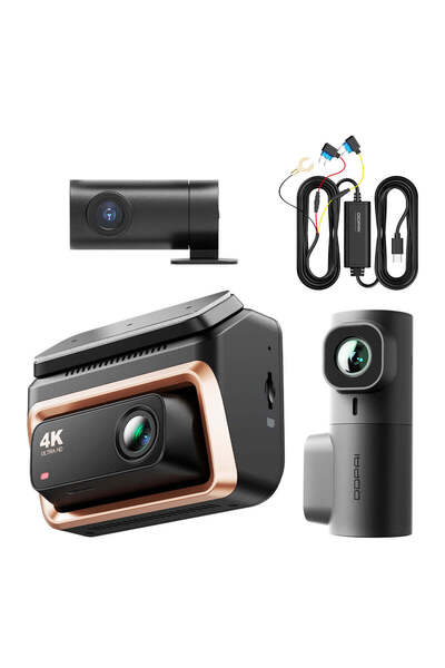 DDPAI Z60 Pro 3-Channel Dash Cam 4K + 2K Internal + 1080P Rear 4G GPS
