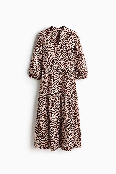 H&M فستان متوسط الطول متعدد الطبقات