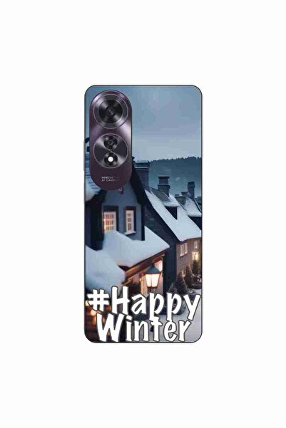 OEM Husa compatibila cu Oppo A60 4G Silicon Gel Tpu Model Happy Winter