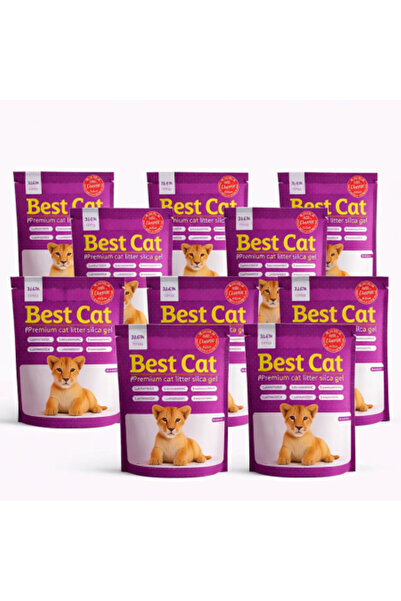 Best Cat Pachet economic asternut igienic pentru pisici Silicat - Lavanda, 10...