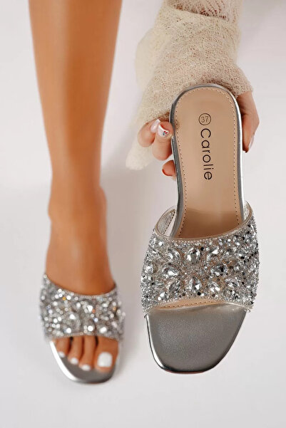 Zaira Women's silver Slipper made of eco- Leather Maia #25300 - 40