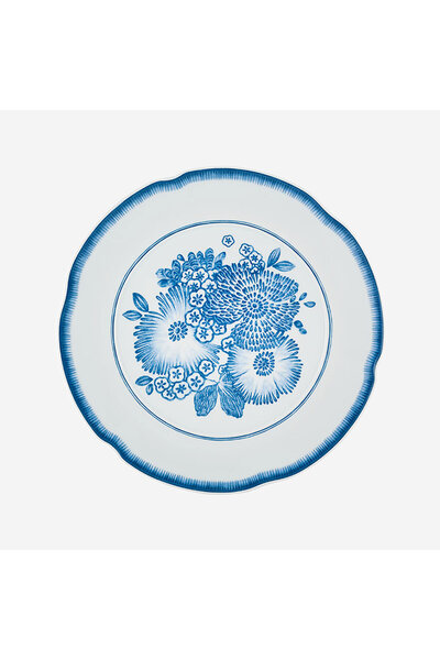Vista Alegre Coralina by Oscar De La Renta Blue Porcelain Dinner Plate 29 cm
