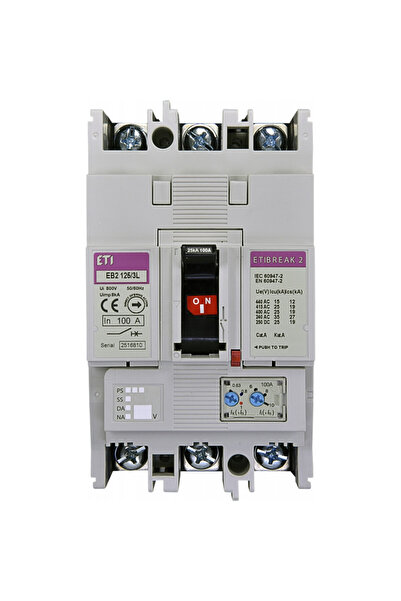 Eti Disjunctor auto eb2 125/3l 125A 3P 004671026