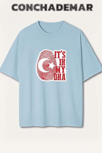 Vordevia Tricou din bumbac premium supradimensionat cu imprimeu pentru echipe...