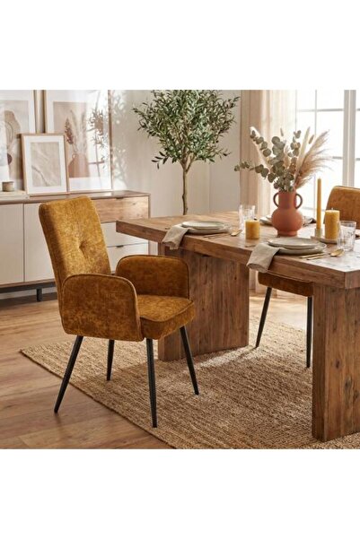 BAYTI Single Seating Chair - Dark Yellow