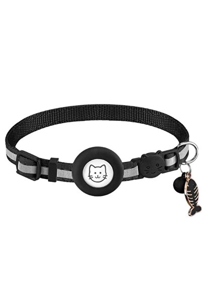 Korbi Zgarda de caine/pisica compatibila cu Applw AirTag, Silicon, 22-33cm, N...