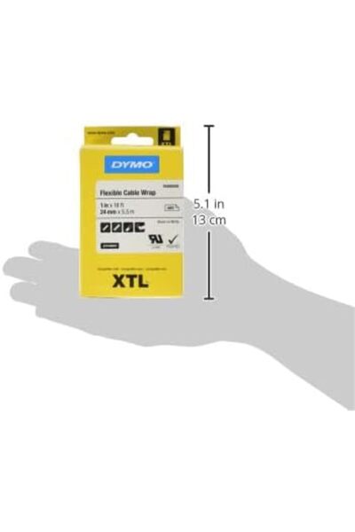 Yıldızan srdshop DYMO Xtl ملصق كابل نايلون مرن، 24 مم × 5.5 م، Byz/Syh 1249128
