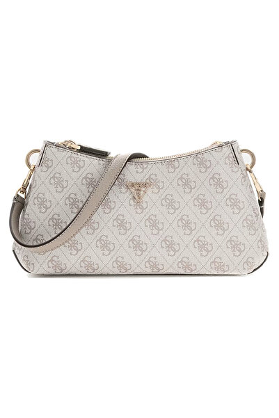 Guess μπεζ dove τσάντα ώμου Noelle 4G Logo