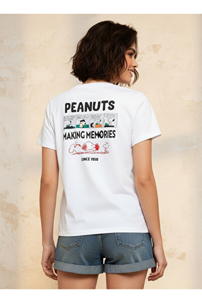 SP Characters Peanuts Print Cotton T-shirt