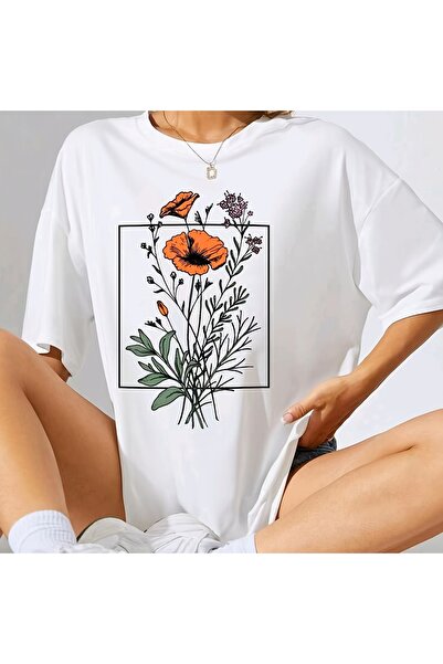 bellanova Unisex Oversize Printed T-Shirt Streetwear Comfortable Fit Daily Pr...
