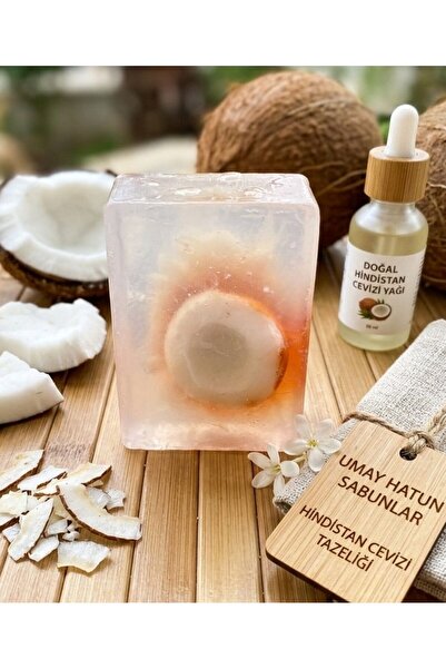 umay hatun soap Hindistan cevizli katı duş sabunu doğal el yapımı