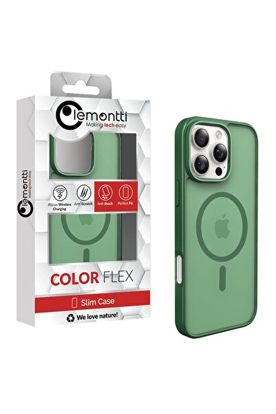 lemontti Husa EliteGuard Magsafe iPhone 16 Pro Max Verde