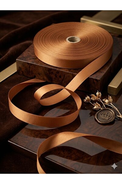 satab French Satin Ribbon Bronze 15mm - 25Meters