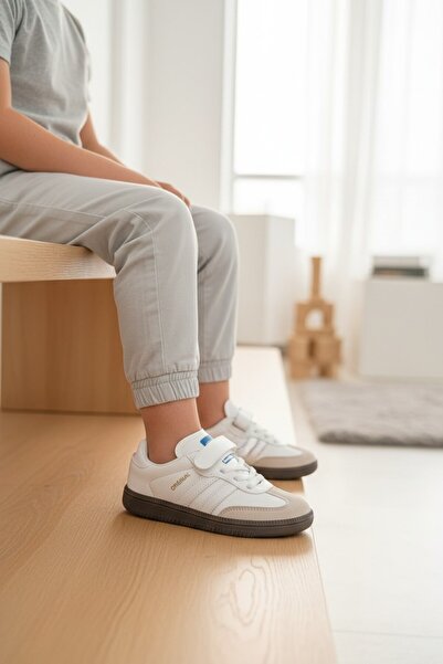 enoch Boys' Comfortable Daily Sneaker Sports Shoes with Suede Detail and Velc...