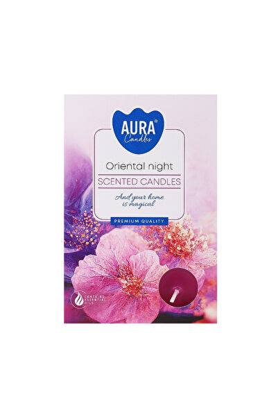 BISPOL Lumanari parfumate, Bispol Aura Candles, Oriental Night, 6 bucati
